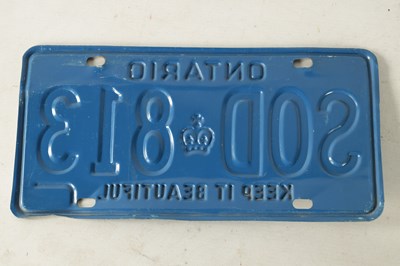 Lot 20 - A COLLECTION OF UNITED STATES AND CANADIAN NUMBER PLATES