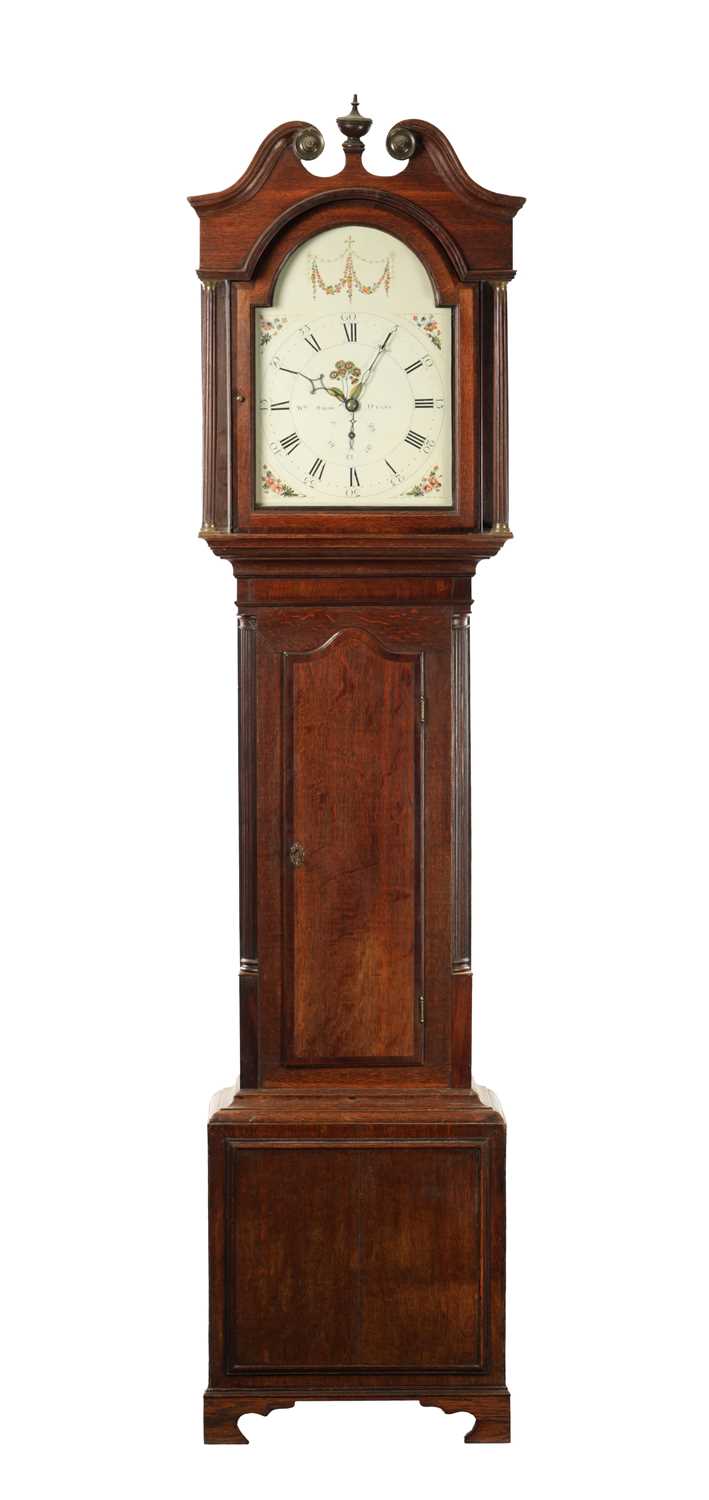 Lot 729 - WILLIAM SNOW, OTLEY. A REGENCY 30-HOUR LONGCASE CLOCK