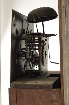 Lot 771 - JOHN FISHER, PRESTON. A GEORGE III OAK 30-HOUR LONGCASE CLOCK