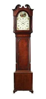 Lot 758 - E. BURTON, KENDAL. A LATE GEORGE III EIGHT DAY LONGCASE CLOCK