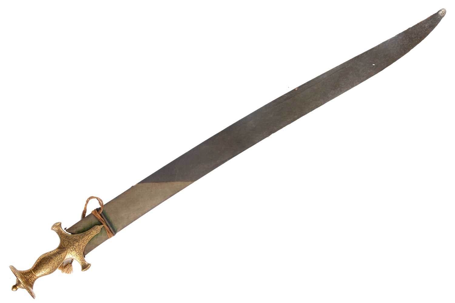 Lot 319 - A MID 19th CENTURY INDIAN TULWAR SWORD with...