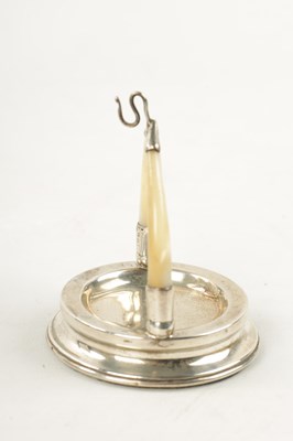 Lot 109 - A SILVER AND MOTHER-OF-PEARL POCKET WATCH STAND