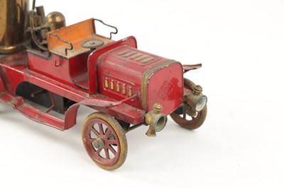 Lot 80 - A LATE 20TH CENTURY PRESSED STEEL MUSICAL FIRE 'PUMPER' ENGINE TOY MODEL