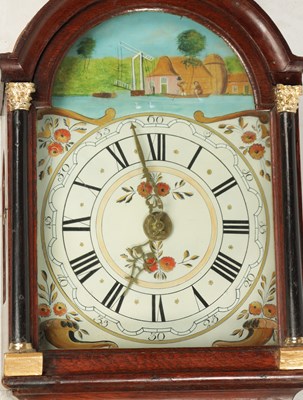 Lot 245 - AN 18TH CENTURY DUTCH WALL CLOCK