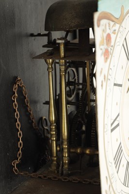 Lot 245 - AN 18TH CENTURY DUTCH WALL CLOCK