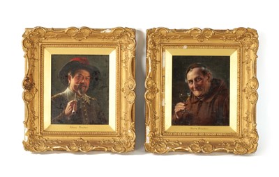 Lot 583 - “ALOIS BINDER” PAIR OF 19TH CENTURY OIL ON BOARDS