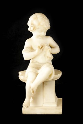 Lot 461 - AN 19TH CENTURY CARVED ALABASTER SCULPTURE