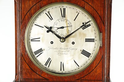 Lot 719 - GOLDSMITHS & SILVERSMITHS CO. REGENT ST. LONDON. A LATE 19TH CENTURY REGENCY STYLE LONGCASE CLOCK OF SMALL PROPORTIONS