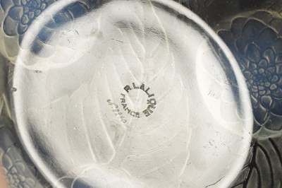 Lot 13 - AN R. LALIQUE CLEAR, FROSTED AND OPALESCENT 'DAHLIAS NO. 1' CIRCULAR GLASS  BOWL