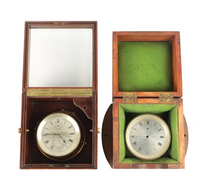 Lot 265 - A 19TH CENTURY MARINE CHRONOMETER AND ANOTHER