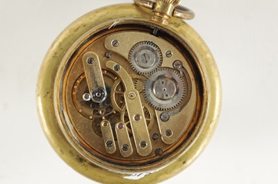 Lot 492 - A LATE 19TH CENTURY MAGNIFIED DESK CLOCK IN CASE