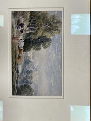 Lot 556 - DAVID COX SENIOR (1783 - 1859) WATERCOLOUR OF BOLTON ABBEY