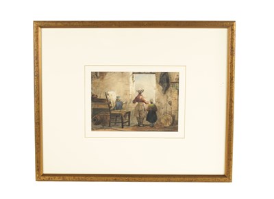 Lot 608 - ATT. EDWIN LANSEER (1802 - 1873) WATERCOLOUR