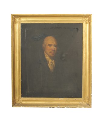 Lot 211 - A 19TH CENTURY OIL ON CANVAS BUST PORTRAIT OF A GENTLEMAN