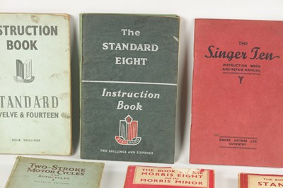 Lot 43 - A COLLECTION OF 12 WORKSHOP MANUALS OF VARYING MANUFACTURERS
