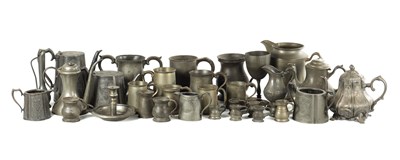 Lot 149 - A LARGE COLLECTION OF 18TH AND 19TH CENTURY PEWTER