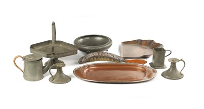 Lot 151 - A COLLECTION OF VARIOUS PLANISHED PEWTER WARES