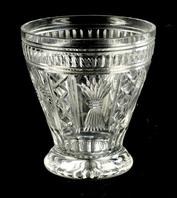 Lot 10 - A LARGE WATERFORD CRYSTAL GLASS MILLENNIUM COLLECTION VASE