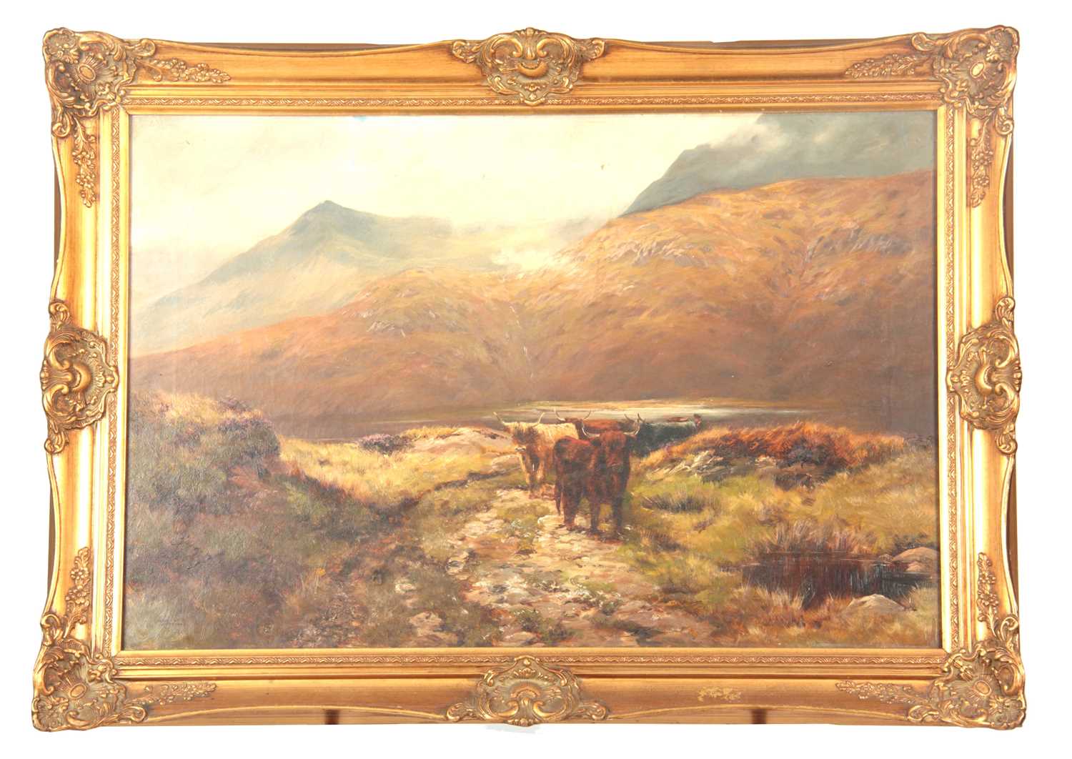 Lot 220 - A 19TH CENTURY OIL ON CANVAS