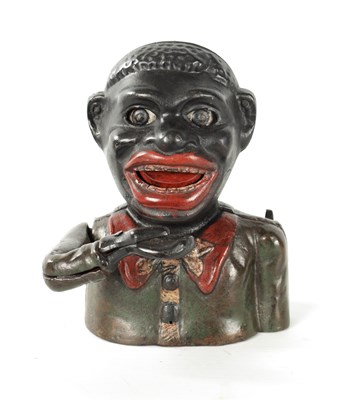 Lot 130 - AN EARLY 20TH CENTURY CAST IRON MONEY BANK