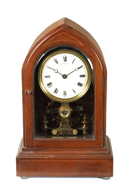 Lot 656 - EUREKA CLOCK CO. LTD. LONDON. AN EARLY 20TH CENTURY MAHOGANY ELECTRIC MANTEL CLOCK