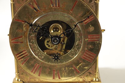 Lot 1317 - EUREKA CLOCK CO. LONDON. AN EARLY 20TH CENTURY LANTERN STYLE ELECTRIC MANTLE CLOCK