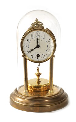 Lot 381 - CLAUDE GRIVOLAS. AN EARLY 20TH CENTURY 400 DAY MANTEL CLOCK