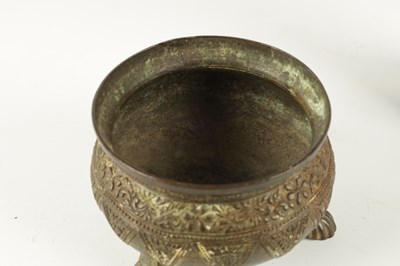 Lot 131 - AN EARLY EASTERN BRONZE FOOTED BOWL