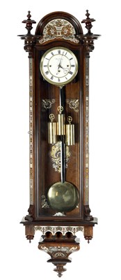 Lot 777 - A FINE MID 19TH CENTURY ROSEWOOD AND INLAID GRAND SONNERIE VIENNA WALL REGULATOR  CLOCK