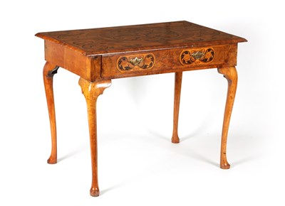 Lot 817 - A WILLIAM AND MARY MARQUETRY INLAID WALNUT AND LABURNUM SIDE TABLE