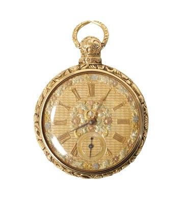 Lot 232 - R. PATTON, LIVERPOOL. AN 18CT GOLD ENGLISH PAIR CASED POCKET WATCH