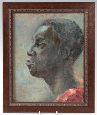 Lot 373 - AN EARLY 20TH CENTURY OIL ON BOARD side...