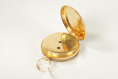 Lot 257 - J. WALTER MARSHALL, GEORGE ST. EDINBURGH. A SCOTTISH 18CT GOLD OPEN FACE POCKET WATCH