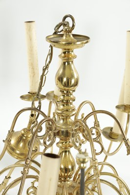 Lot 925 - A LARGE 20TH CENTURY BRASS HANGING LIGHT
