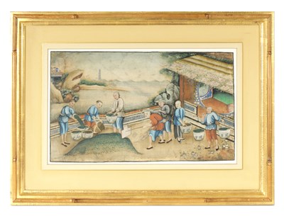 Lot 171 - A FINE EARLY 19TH CHINESE WATERCOLOUR