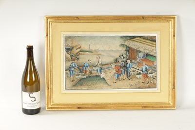 Lot 171 - A FINE EARLY 19TH CHINESE WATERCOLOUR