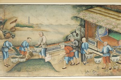 Lot 171 - A FINE EARLY 19TH CHINESE WATERCOLOUR