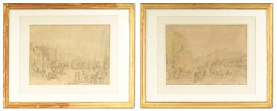 Lot 622 - A PAIR OF 19TH CENTURY ETCHINGS  IN THE MANNER OF THOMAS ROWLANDSON
