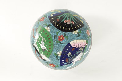 Lot 77 - A JAPANESE MEIJI PERIOD CLOISONNÉ ENAMEL LIDDED BOWL