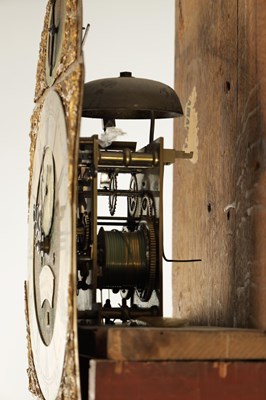 Lot 671 - DIEGO EVANS, LONDRES (LONDON). A GEORGE III INLAID FIGURED MAHOGANY EIGHT DAY LONGCASE CLOCK