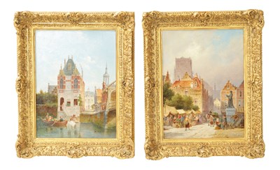 Lot 590 - PIETER CORNELIS DOMMERSEN (1834-1908) A PAIR OF OILS ON PANELS