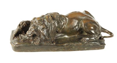 Lot 516 - OSCAR WALDMANN. AN EARLY 20TH CENTURY PATINATED BRONZE SCULPTURE