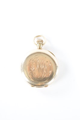 Lot 233 - AN EARLY 20TH CENTURY 12CT GOLD OPEN FACE POCKET WATCH NO 18459