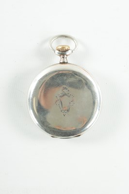 Lot 29 - A 20TH CENTURY SILVER 0.800 MILITARY STYLE OPEN FACED POCKET WATCH
