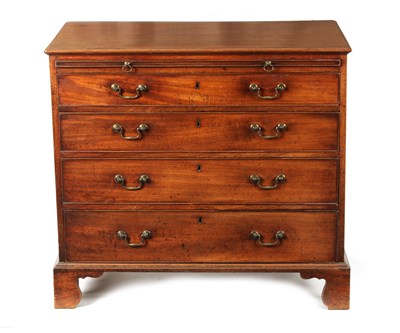 Lot 938 - A GOOD GEORGE III MAHOGANY CHEST OF DRAWERS