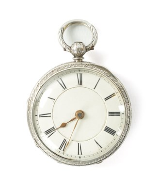 Lot 178 - A LATE 19TH CENTURY SILVER OPEN FACED POCKET WATCH NO 52680