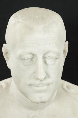 Lot 436 - ANTOINE SARTORIO (1885-1988) AN EARLY 20TH CENTURY WHITE MARBLE BUST