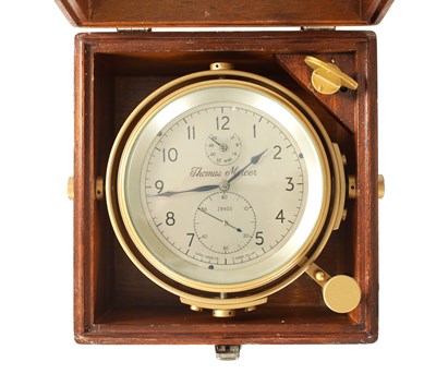 Lot 738 - THOMAS MERCER, A 20TH CENTURY TWO-DAY MARINE CHRONOMETER