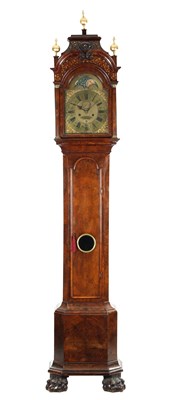 Lot 712 - ROGER DUNSTER AN 18TH CENTURY DUTCH BURR WALNUT MONTH GOING LONGCASE CLOCK