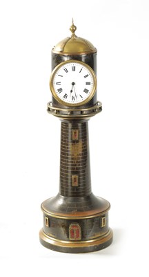 Lot 740 - A LATE 19TH CENTURY FRENCH INDUSTRIAL LIGHTHOUSE MANTEL CLOCK